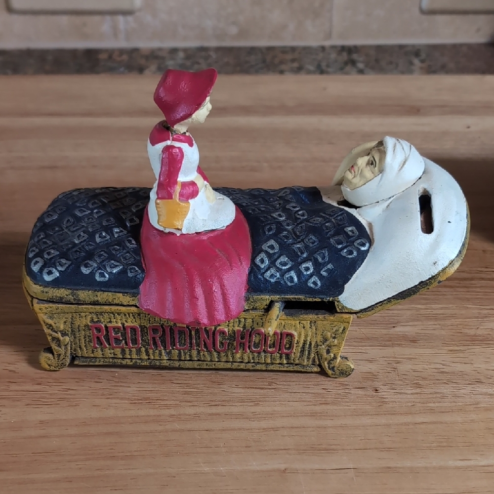 Red Riding Hood Cast Iron Mechanical Bank